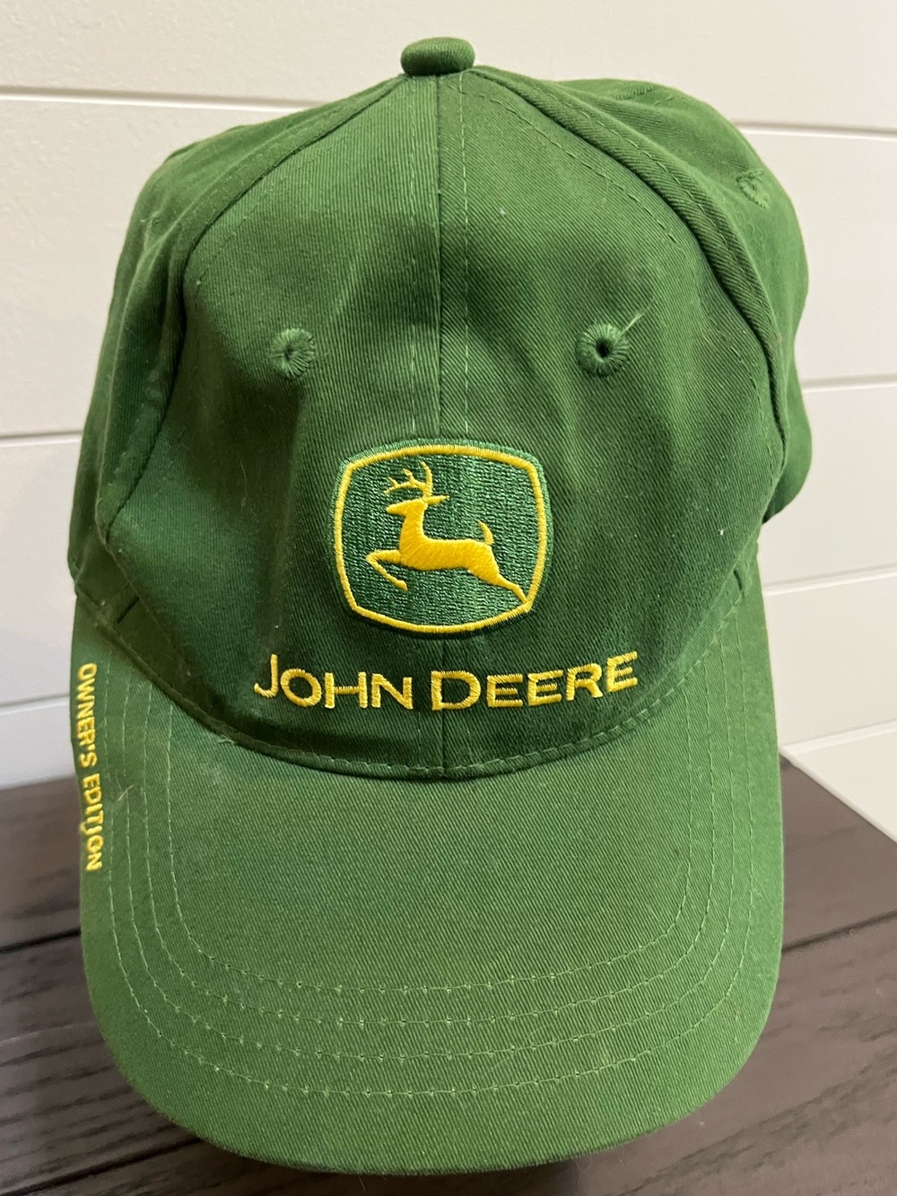 John Deere Green Cap with Yellow Logo Embroidery
